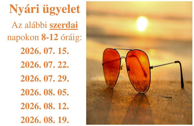 Nyári ügyelet