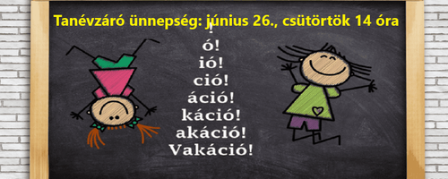 Tanévzáró ünnepély